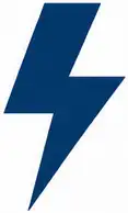 Lightning bolt logo for ICF Sub Inc.